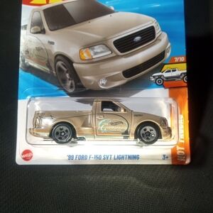 Mattel '99 Ford F-150 SVT Lightning Toy Truck - Gold